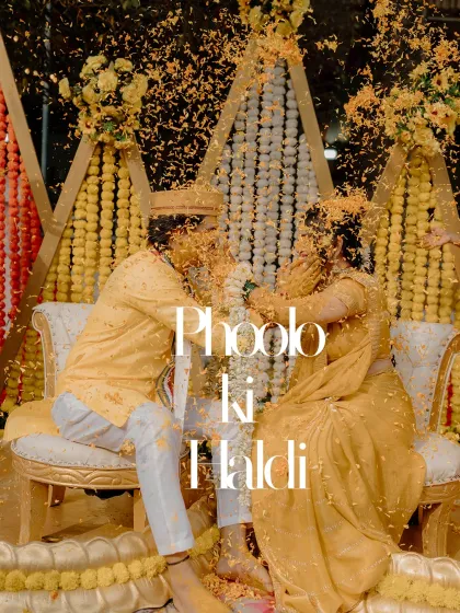A 'Phoolon ki Haldi' is pure, unadulterated joy. I love capturing the vibrant colors, the playful moments, and the laughter that fills the air during this beautiful pre-wedding ritual.