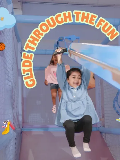 Whee! Gliding through the fun on our zipline is always a thrill. Our play structures are designed for safe and exciting adventures that keep kids active and happy.