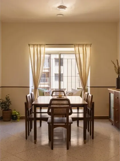 A collection of pieces from various other home projects. This includes the Avani sofa, Kaira four-poster bed, custom single beds for a kid's room, and the Madhu dining chairs, demonstrating our versatility across different styles and client requirements.