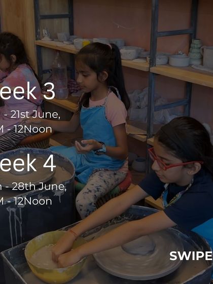 The fun continues with weeks three and four of our summer camp. These sessions give kids a chance to try the potter's wheel and create their own unique pieces.