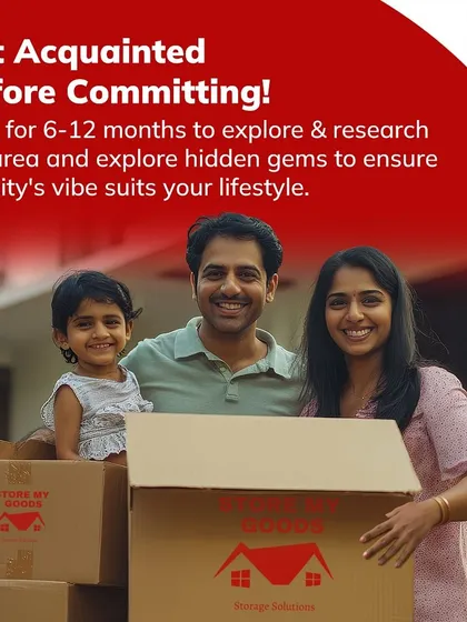 Moving to a new city is a big commitment. I suggest renting for 6-12 months to explore the area first. While you get to know the city's vibe, I can keep your extra belongings safe in storage.