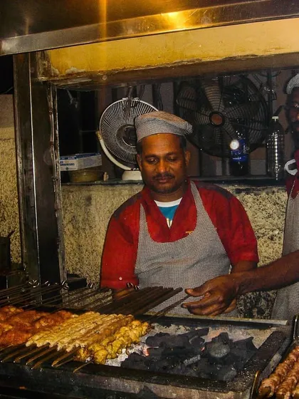 Some things never change. This is the classic Bademiya experience, the same way we've been serving since 1946. Our chefs, our charcoal grill, and our commitment to serving the best kebabs in Mumbai.