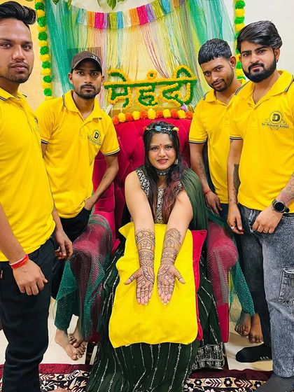 Another happy bride with my professional team.