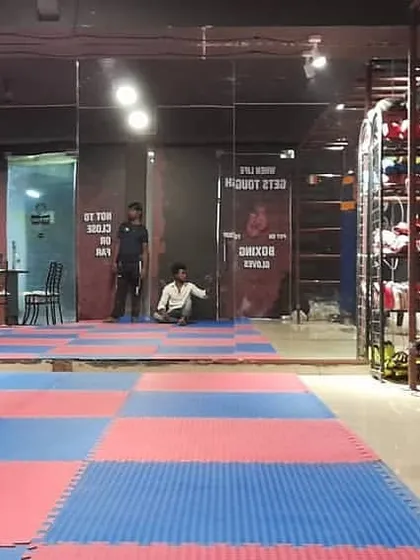 A full view of our training space in Greater Noida. No frills, just everything a young martial artist needs to build strength and discipline. This is where excuses die.