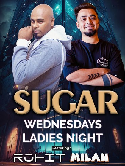 A flyer for a May edition of 'Sugar Wednesdays'.