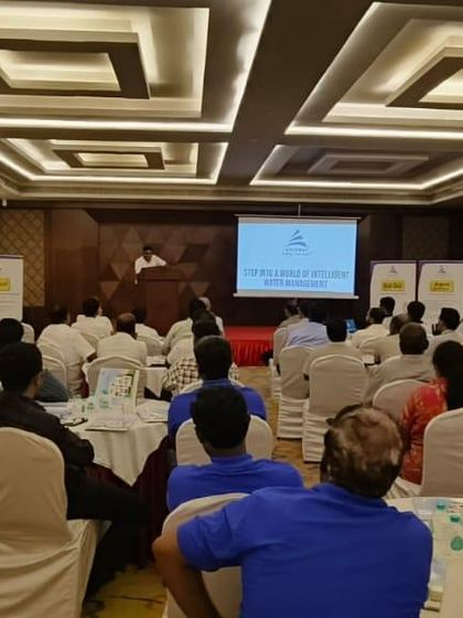 The audience at our technical seminar, filled with farmers and industry professionals eager to learn about new technologies.