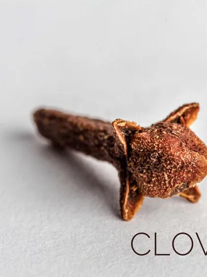 Clove, a key component of Garam Masala. Its pungent, sweet aroma is essential for many iconic Indian dishes.