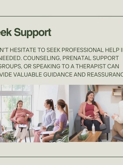 Don't hesitate to seek professional support if you need it. Counseling or prenatal support groups can provide valuable guidance and reassurance during this transformative time.