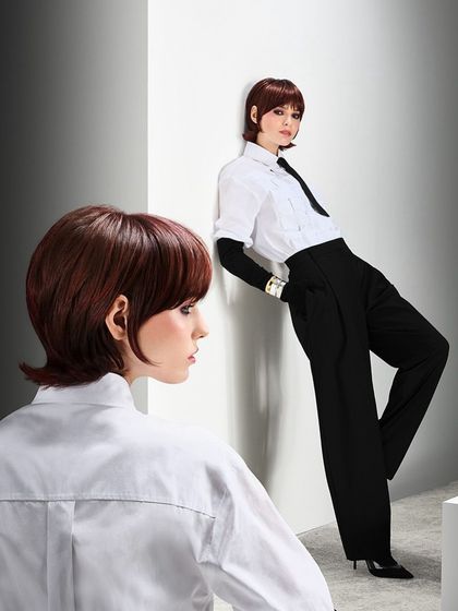 The modern bob can change your whole aura. This sleek, precisely cut bob with a rich colour is sophisticated, chic, and effortlessly stylish.