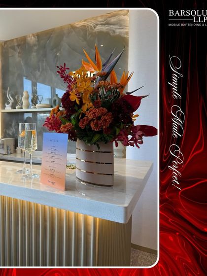 An elegant bar setup for the Bvlgari Product Launch in Chennai, where we served Italian-inspired mixology to match the brand's spirit.