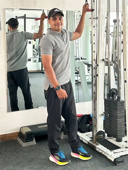 Feeling strong and ready for the next challenge after a set.