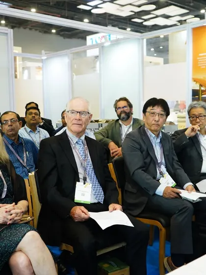 Our audience comprises professionals from around the world, all keen to learn and network. This shot highlights the diverse and experienced attendees who contribute to the high-level discourse at our event.