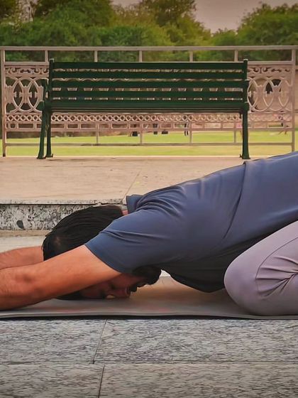 Shashank Asana, or Rabbit Pose, provides a gentle stretch for the back, neck, and shoulders. It is a calming pose that can reduce stress and improve blood circulation to the brain.