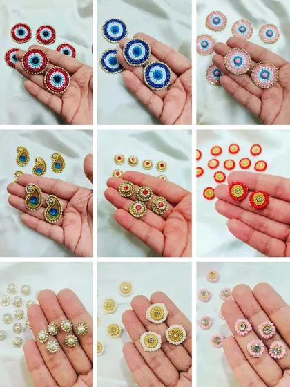 Add a special touch to your platters with our decorative add-ons. This collection includes beaded evil eye charms and other embellishments perfect for festive and wedding decor.
