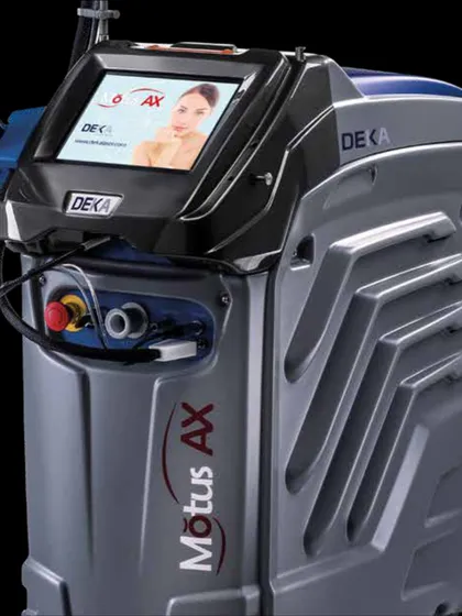 Completing my laser arsenal is the Motus AX. By combining this with my other systems, I can address the full spectrum of hair types and conditions. This is particularly important for complex cases like PCOS-related hair growth or for men, who often have denser hair and deeper follicles requiring a specific treatment strategy.