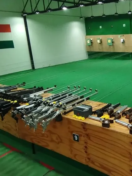 Welcome to our professional 10-meter indoor shooting range. We keep our facility clean, organized, and ready with a wide variety of air rifles and pistols for you to try.