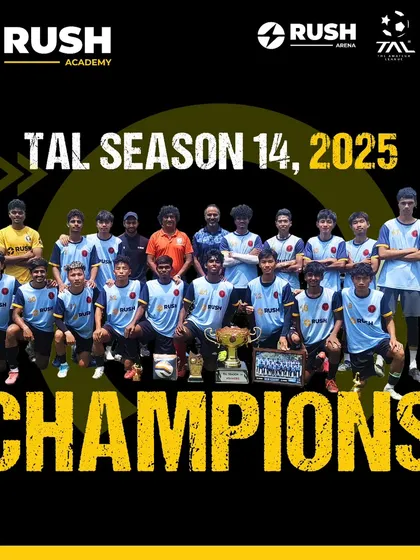 This is what dedication looks like. Our team celebrating their championship win at TAL Season 14, 2025, a testament to the hard work, strategic training, and unshakeable team spirit we cultivate at the academy.