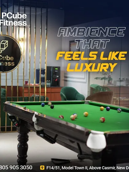 This is fitness that feels like luxury. After your workout, you can unwind with a game of snooker in our exclusive members' lounge. It's part of the premium experience I wanted to create.