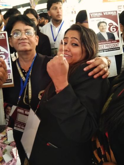 Supporting a colleague during the bar association elections. A strong and well-led bar is crucial for all of us in the legal profession.