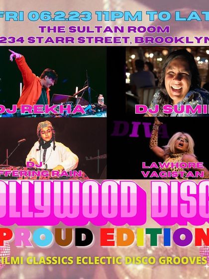 The full lineup poster for a Proud Edition event. I make sure to feature an all-star cast of queer DJs and performers to make these nights unforgettable.