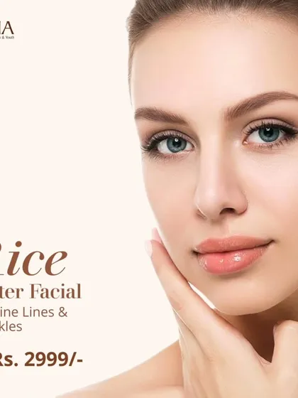 To target fine lines and wrinkles, I recommend the Rice Water Facial. It's a great example of how we provide effective, science-backed treatments that feel like a luxury but are priced as accessible self-care.