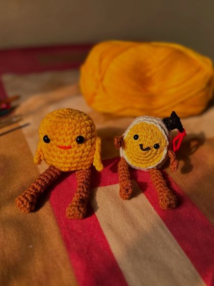 A couple of my recent orders, featuring a graduated egg and a ducky desk buddy. These quirky characters are sure to make you smile.