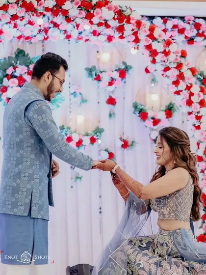 Who says he has to be the one to ask? I absolutely loved capturing this moment where she went down on one knee during their engagement ceremony. His awestruck expression says it all. Your love story, your rules.