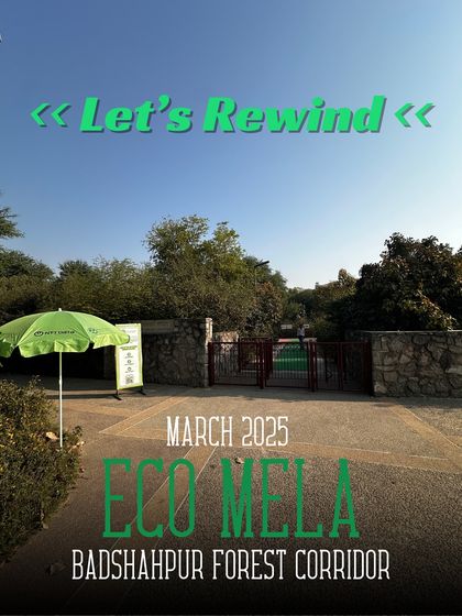 A throwback image to our Eco Mela at the Badshahpur Forest Corridor, a day of community, creativity, and commitment to the planet.