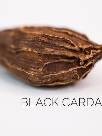 Another view of the robust and smoky black cardamom pod.