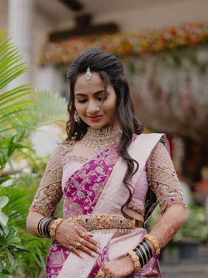 Additional views showcasing the variety and detail of my heirloom bridal sarees. Each image captures a different angle, moment, or detail, from full portraits to close ups of the fabric and embroidery, illustrating the complete story of each bride's custom creation.