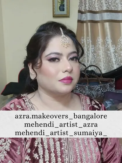 This is the final look for a party-ready client. The full-coverage base provides a smooth finish that looks great in photos, while the makeup is balanced to feel comfortable and let you shine.