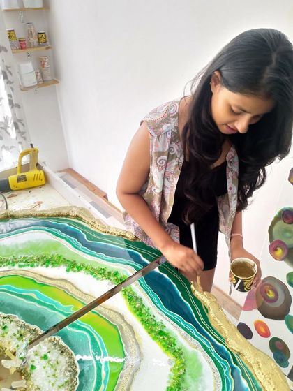 Custom Resin Geode Art photo 9