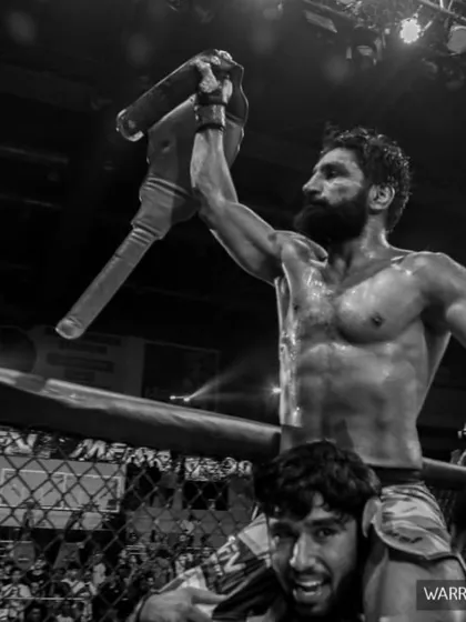 This is what victory looks like. A moment from my photo-documentary series, 'Warrior: The Story of Indian MMA', capturing Sanjeet Budhwar after a hard-fought war. Coaching is about guiding athletes to moments like this. It's not about hype, it's about the grind and the glory that follows.