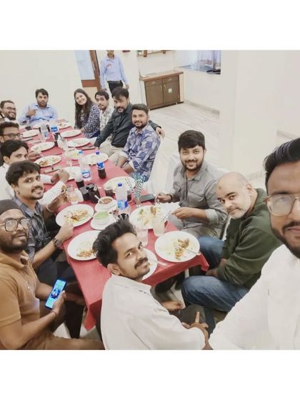 Our team enjoying a lunch together after a productive teachers' meeting. We believe in building a strong, collaborative work environment.