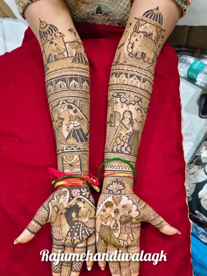 Raju Mehendi - Bridal Mehendi Custom Portraits: Your Story on Your Hands photo 37