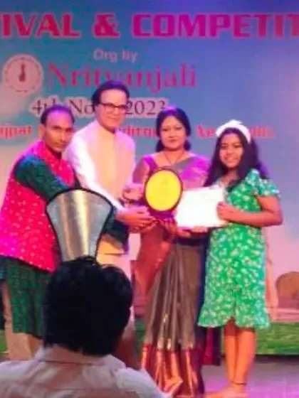 Congratulations to my student for her win at the 7th International Classical Dance Festival. Receiving an award on stage is a huge confidence booster and a cherished memory for any young dancer.