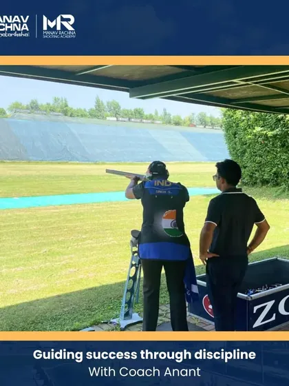 Coach Anant guides Olympian Shreyasi Singh during her training in Italy. This one-on-one mentorship is crucial for peak performance on the world stage.