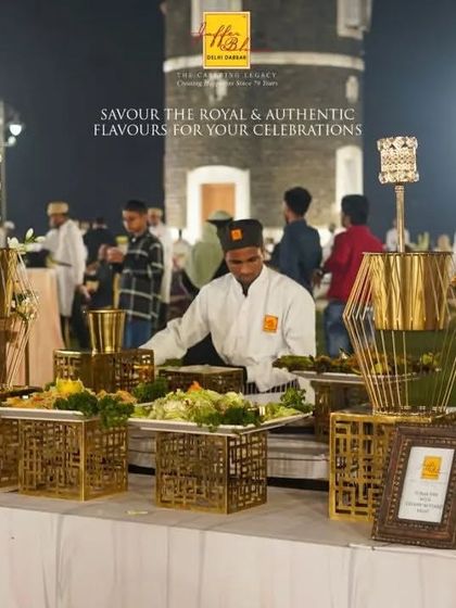 Another view of our royal and authentic flavours being served. Our staff ensures that every station is perfectly managed, providing guests with a seamless and enjoyable experience.