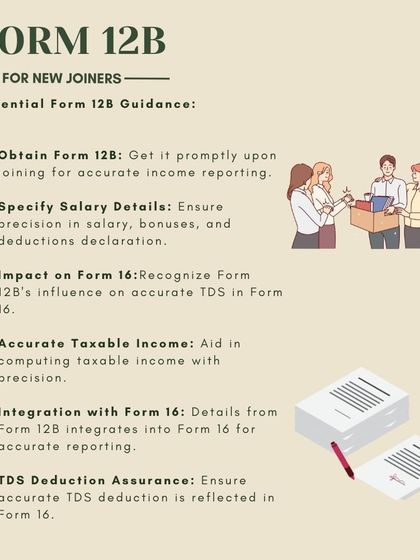 For new joiners, Form 12B is an essential document for accurate income reporting. This guide explains how to use it to declare salary details from a previous employer to your current one.