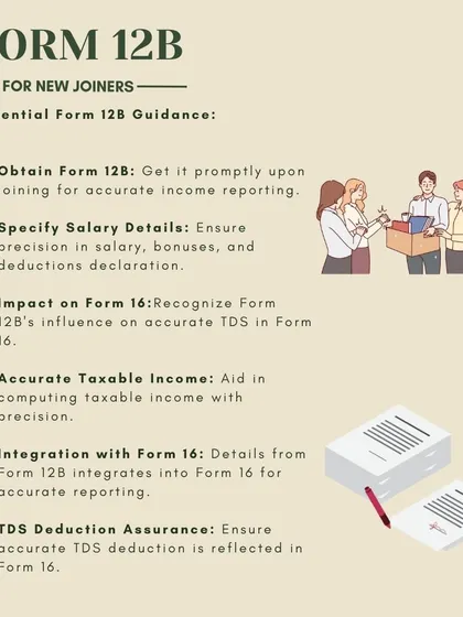 For new joiners, Form 12B is an essential document for accurate income reporting. This guide explains how to use it to declare salary details from a previous employer to your current one.