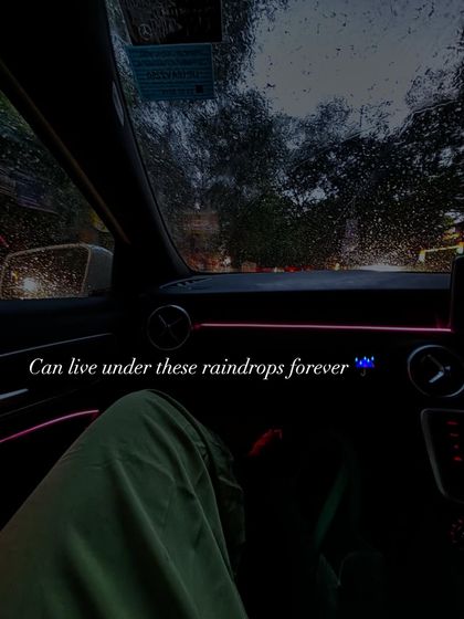 There's nothing like a rainy day in Delhi. This shot from inside my car captures the cozy, romantic feeling of watching the raindrops fall.