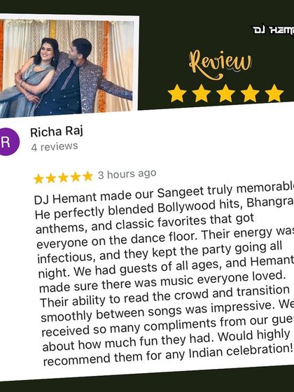 Hemanth Bhat - Wedding DJ Services Happy Clients & Awards photo 5