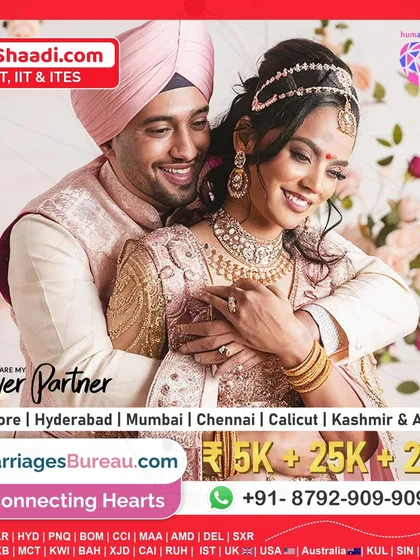 For professionals in IT, IIT, and ITES, my IT Shaadi service connects you with partners who understand the hustle. This image shows a happy couple who found their forever partner through our specialized matchmaking.