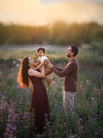 A family portrait shouldn't just be about posing. It should be about feeling. The laughter, the lift, the look of pure happiness on everyone's faces. This is what we create together: not just a picture, but a feeling you can return to again and again.