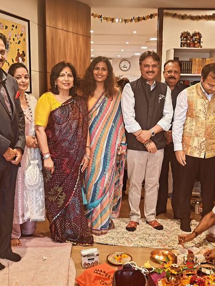 During the puja ceremony for our new law office, surrounded by family and friends. Their blessings and support mean the world to me as we embark on this new chapter.