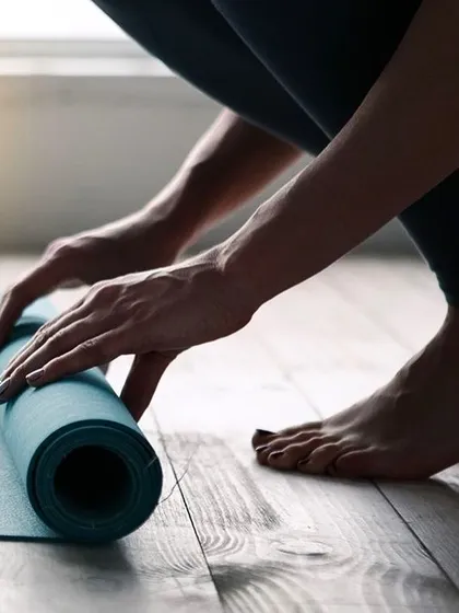 The simple act of unrolling your mat is the start of dedicating time to yourself. This is where your practice begins, setting an intention for your session whether you are staying on the ground or taking to the air.