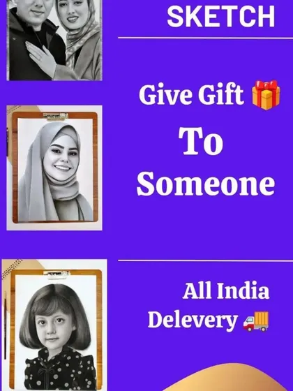 Looking for a special gift? A handmade sketch is a perfect choice. We can draw individuals, couples, or children and deliver the finished artwork to you.