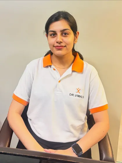 This is Dr. Aman Jakhar, our specialist in musculoskeletal and pelvic floor rehabilitation. Her expertise is central to our programs for postpartum recovery, incontinence, and chronic pelvic pain, helping patients regain function and confidence.