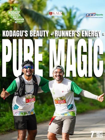 Kodagu's beauty plus a runner's energy equals pure magic. Every stride through the misty hills feels like a dream.