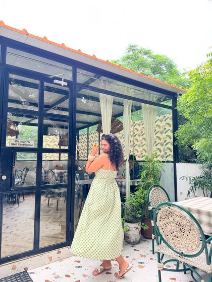 A final, sweet pose in the gingham dress. This whole series is about celebrating independence and female friendship.